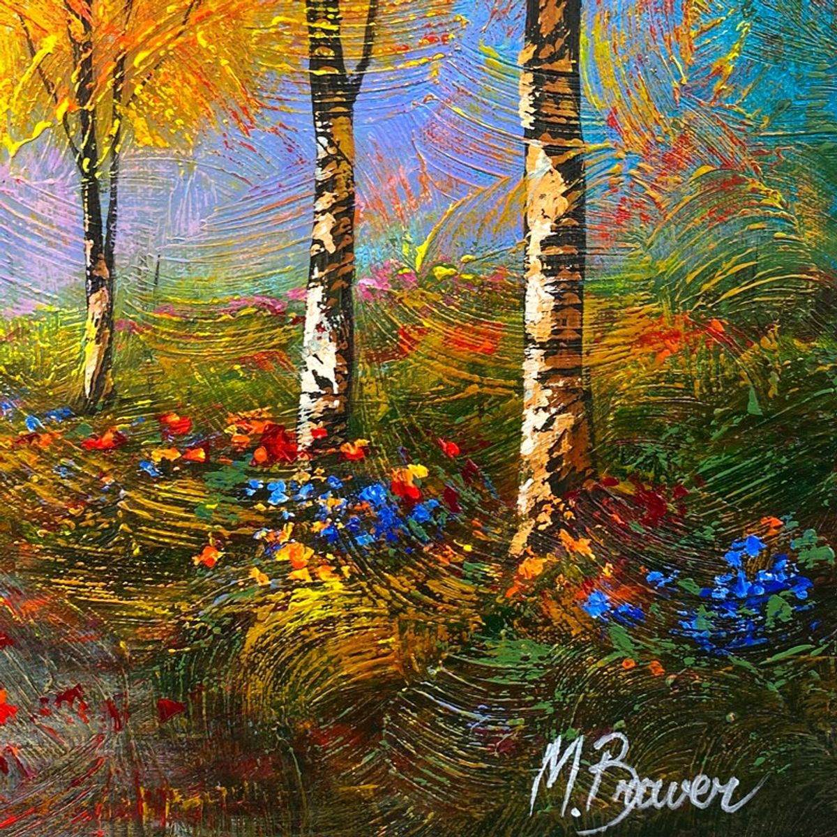 Mark Braver, Original Acrylic Painting on Canvas, Hand Signed with Letter of Authenticity.
