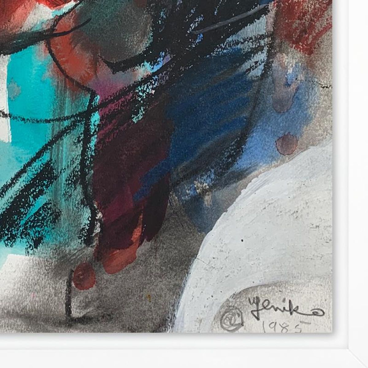 Jenik Cook, Framed Hand Signed Original Painting with Letter of Authenticity.