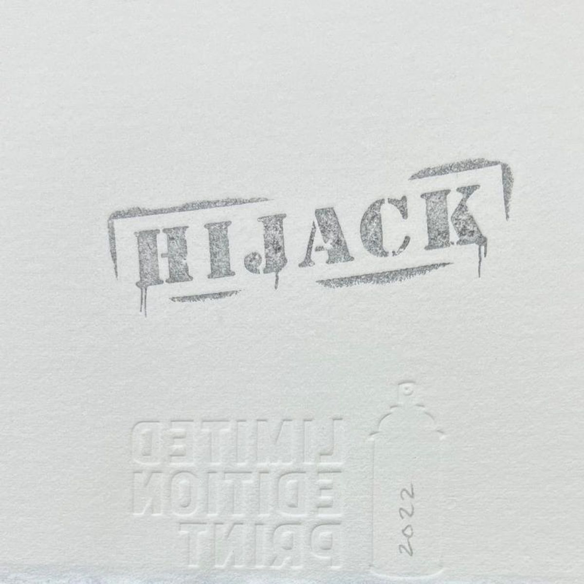 Hijack, "Graffiti For Sale" Framed Limited Edition Silkscreen. Numbered 38/50 and Hand Signed with Certificate of Authenticity.