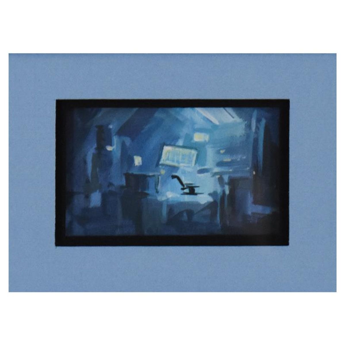 Marvel Comics, Framed Original Story Board Production Painting with Letter of Authenticity.