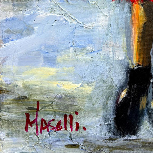 Michael Maselli, Original Painting on Canvas, Hand Signed with Letter of Authenticity.