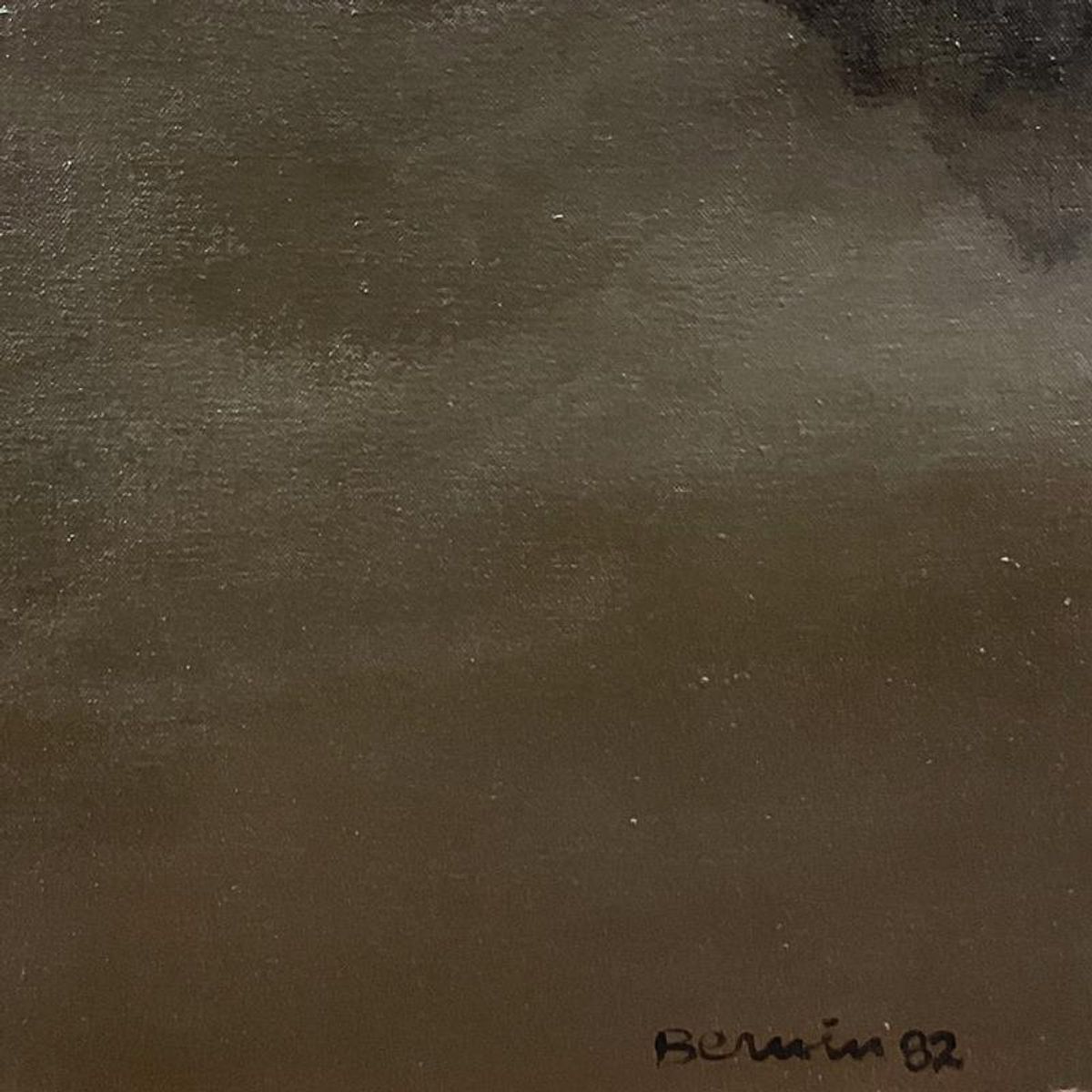 Milton Berwin (1925-2023), Original Painting on Canvas (60" x 44"), Dated 1982 and Hand Signed with Letter of Authenticity.