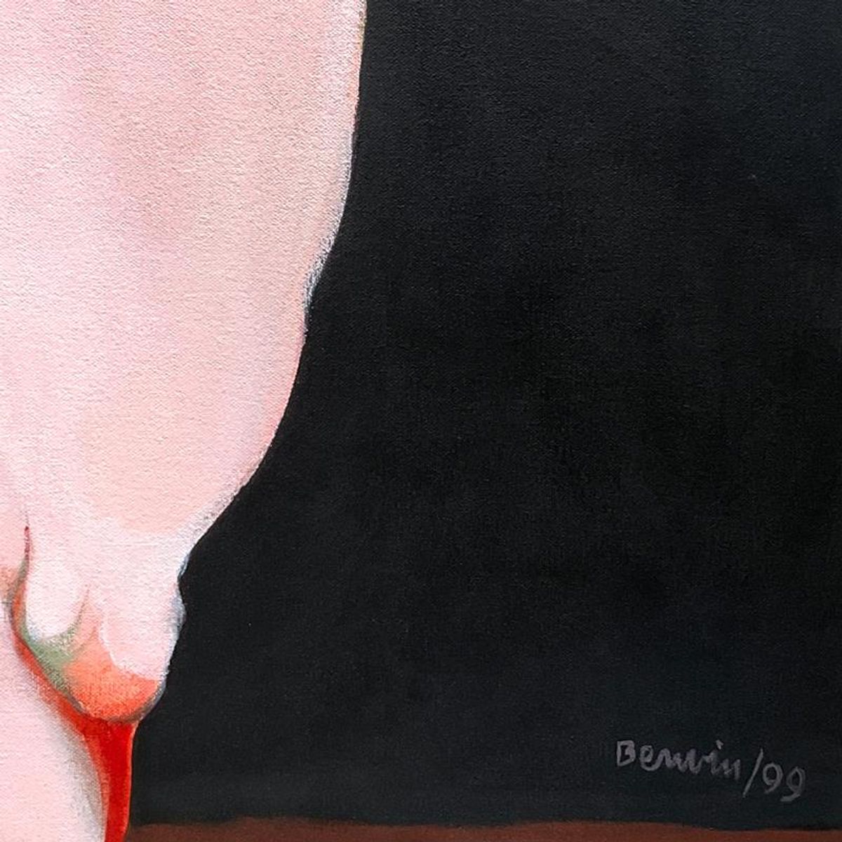 Milton Berwin (1925-2023), Original Painting on Canvas (50" x 66"), Dated 1999 and Hand Signed with Letter of Authenticity.