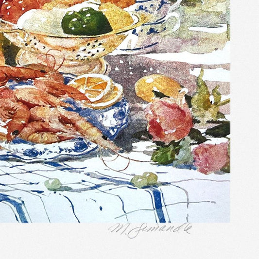 Marilyn Simandle, "Late Brunch" Limited Edition Printers Proof, Numbered 10/20 and Hand Signed with Letter of Authenticity