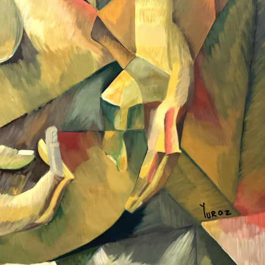 Yuroz, "Lover's Serenade" Limited Edition Printer's Proof Serigraph on Canvas, Numbered 3/3 and Hand Signed with Letter of Authenticity.