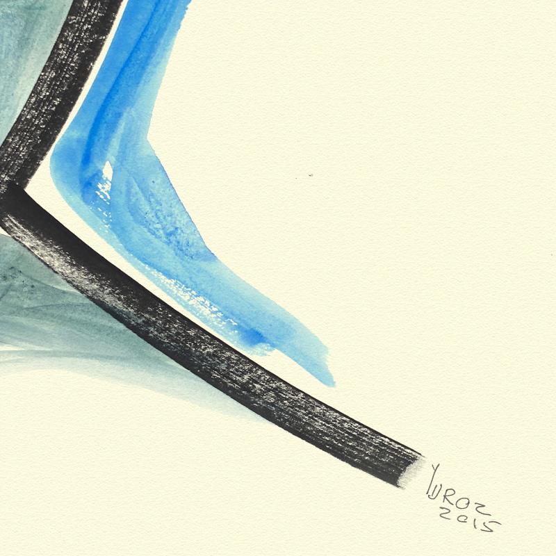 Yuroz, Framed Original Painting, Hand Signed with Letter of Authenticity.