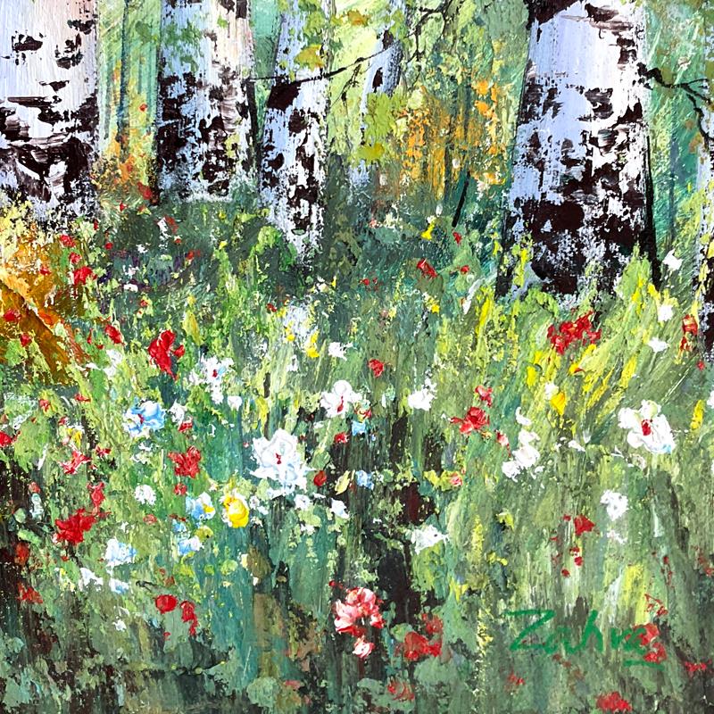 Zahra, Original Acrylic Painting on Canvas (30" x 50"), Hand Signed with Letter of Authenticity.