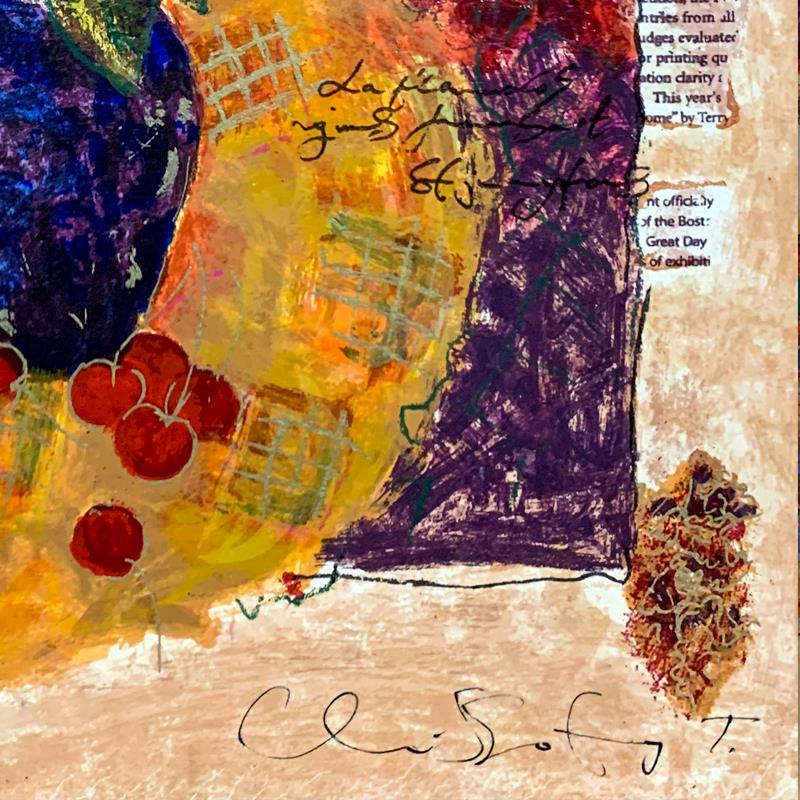 Alexander Galtchansky (1959-2008) and Tanya Wissotzky (1959-2006), "Red" Hand Signed Limited Edition Serigraph on Paper with Letter of Authenticity.