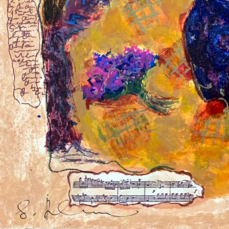 Alexander Galtchansky (1959-2008) and Tanya Wissotzky (1959-2006), "Red" Hand Signed Limited Edition Serigraph on Paper with Letter of Authenticity.