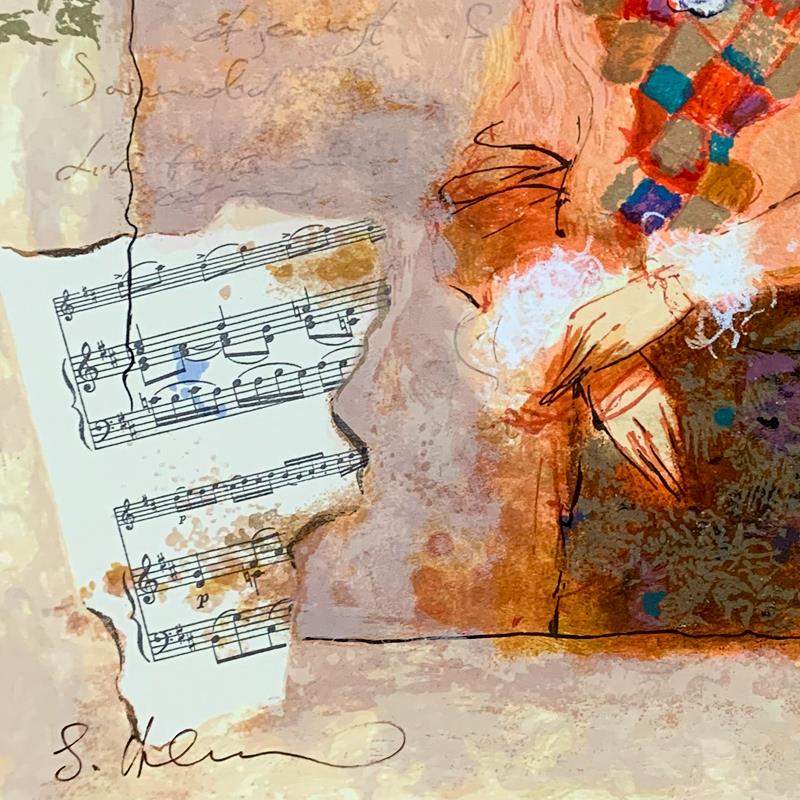 Alexander Galtchansky (1959-2008) and Tanya Wissotzky (1959-2006), "Emmanuel" Hand Signed Limited Edition Serigraph on Paper with Letter of Authenticity.