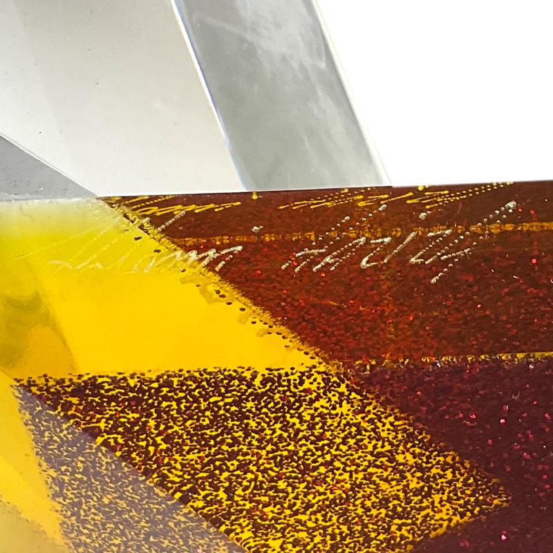 Shlomi Haziza, Acrylic Sculpture, Hand Signed with Letter of Authenticity.