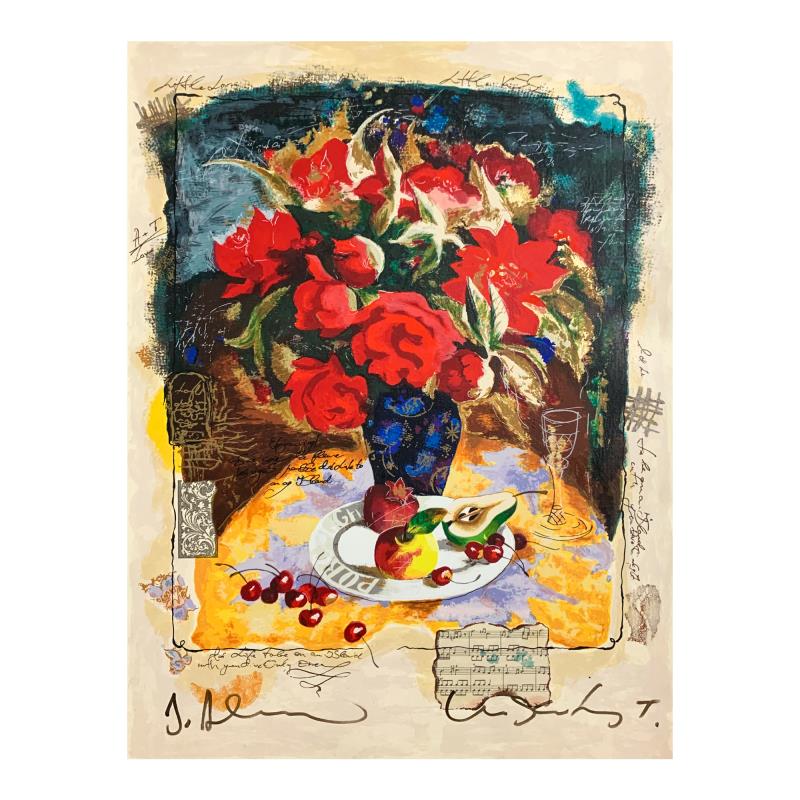 Alexander Galtchansky (1959-2008) and Tanya Wissotzky (1959-2006), Hand Signed Limited Edition Serigraph on Canvas with Letter of Authenticity.