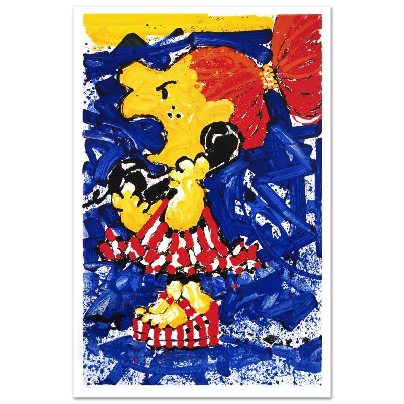 1-800 My Hair is Pulled Too Tight Limited Edition Hand Pulled Original Lithograph (25" x 40") by Renowned Charles Schulz Protege, Tom Everhart. Numbered and Hand Signed by the Artist, with Certificate of Authenticity.