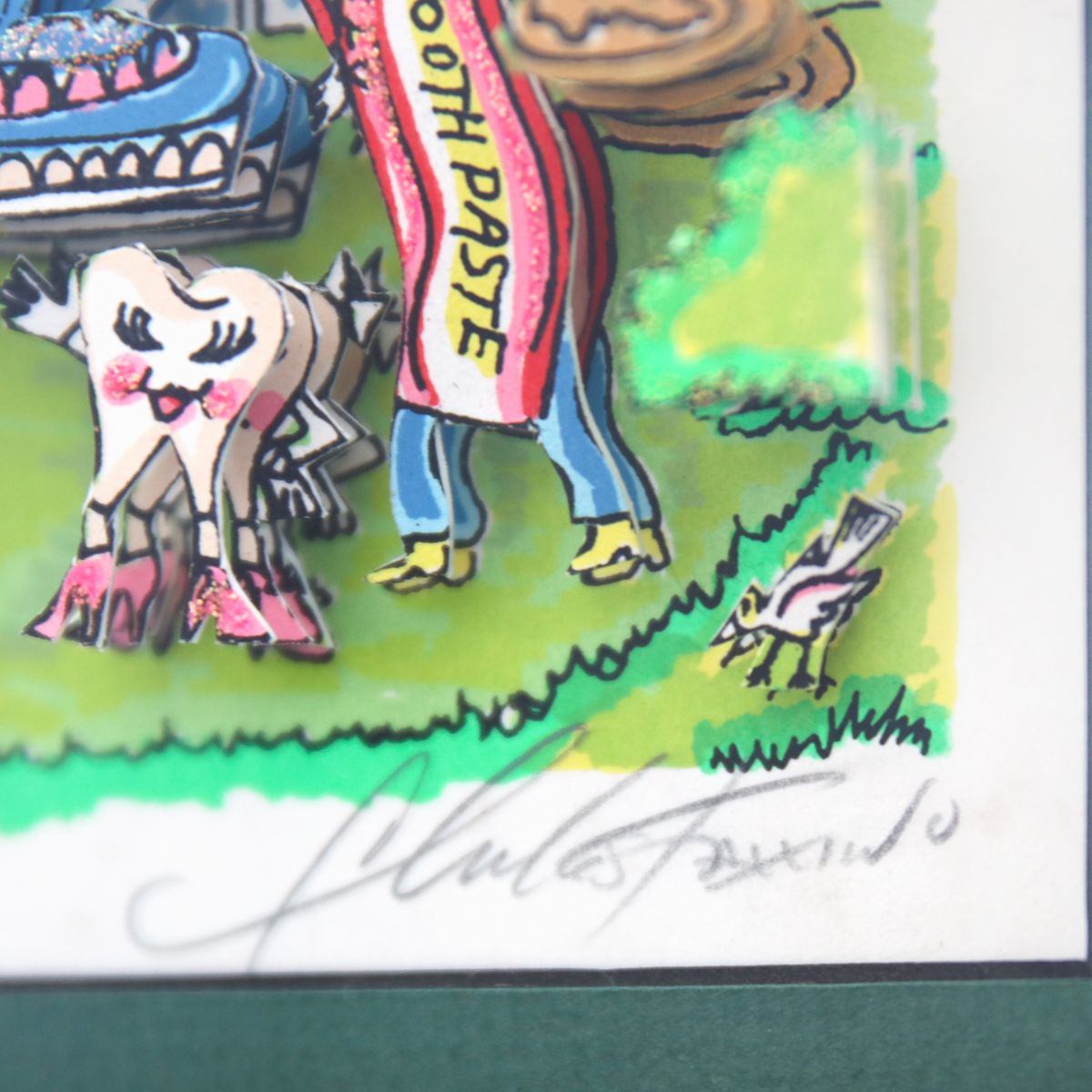 Charles Fazzino- 3D Construction Silkscreen Serigraph "Dentasia"