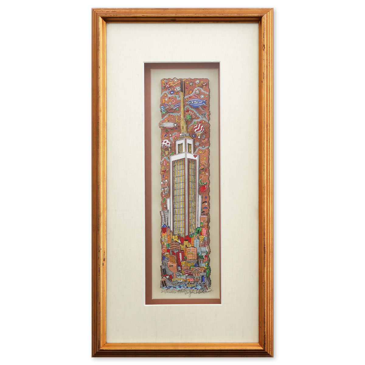 Charles Fazzino- 3D Construction Silkscreen Serigraph "Above Neyal"