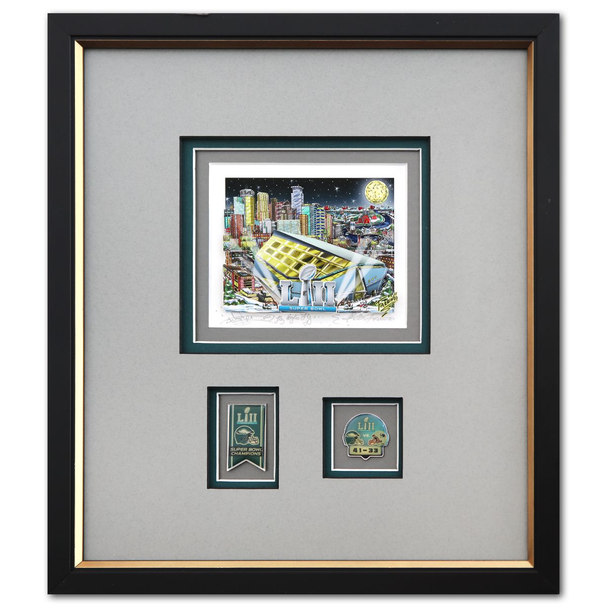 Charles Fazzino- 3D Construction Silkscreen Serigraph "Eagles Li ll"