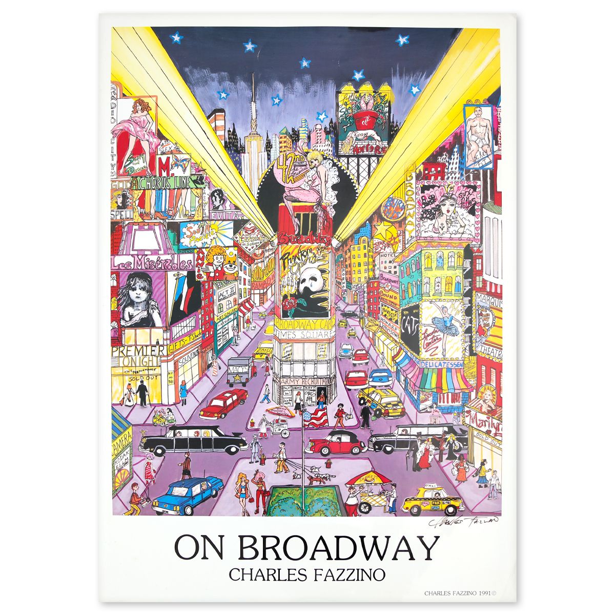 Charles Fazzino- Poster "On Broadway"