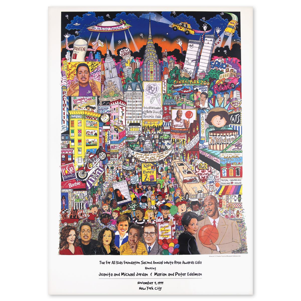 Charles Fazzino- Poster "The For All Kids Foundation"