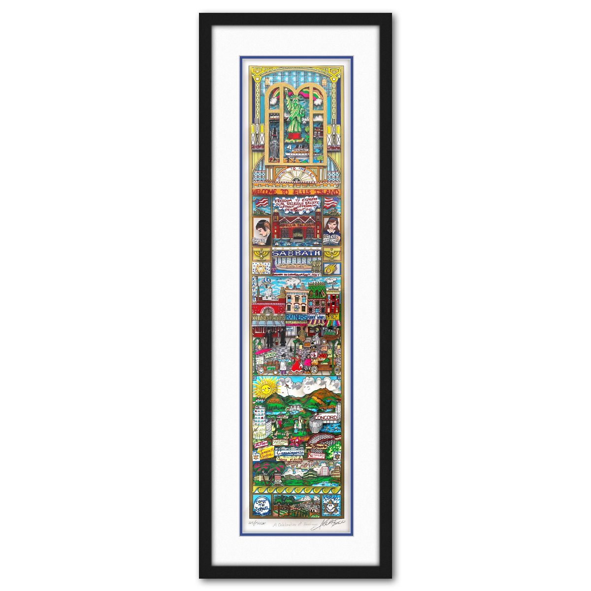 Charles Fazzino- 3D Construction Silkscreen Serigraph "A Celebration of Heritage"