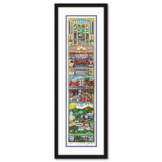 Charles Fazzino- 3D Construction Silkscreen Serigraph "A Celebration of Heritage"