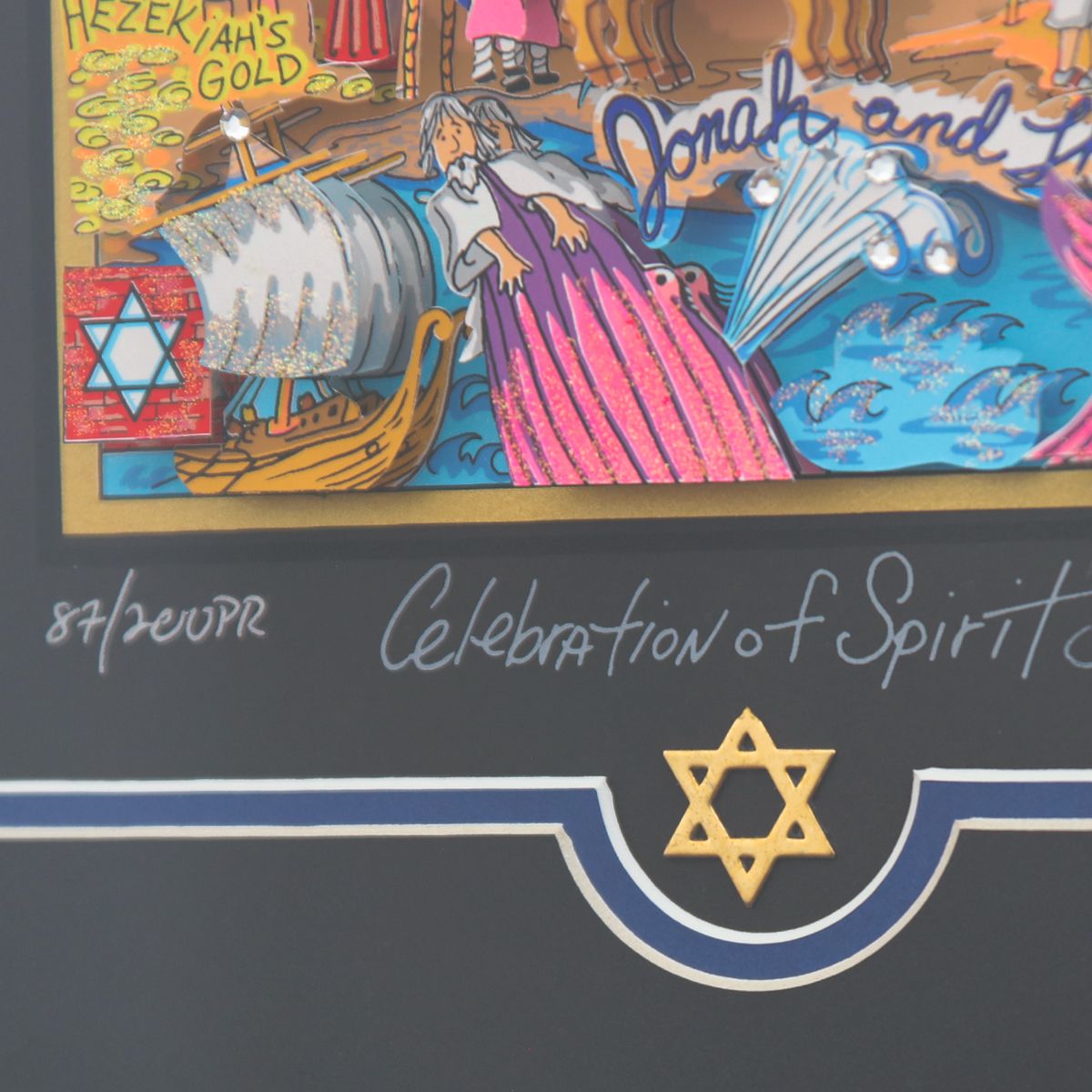 Charles Fazzino- 3D Construction Silkscreen Serigraph "Celebration of Spirit"