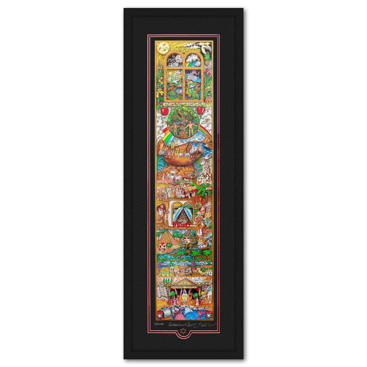 Charles Fazzino- 3D Construction Silkscreen Serigraph "Celebration of Spirit"