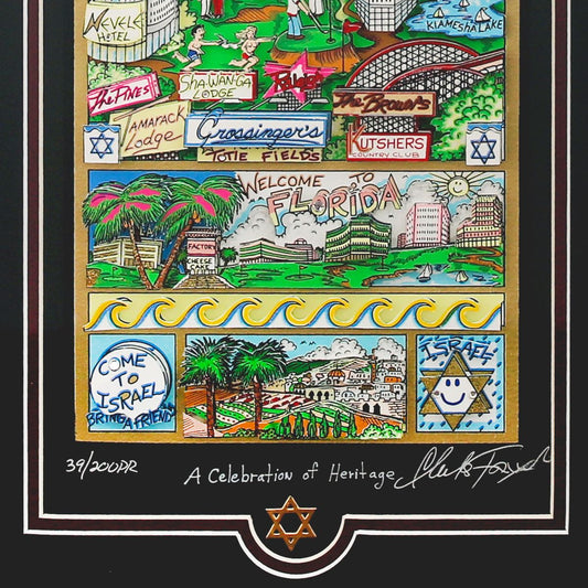 Charles Fazzino- 3D Construction Silkscreen Serigraph "A Celebration of Heritage"