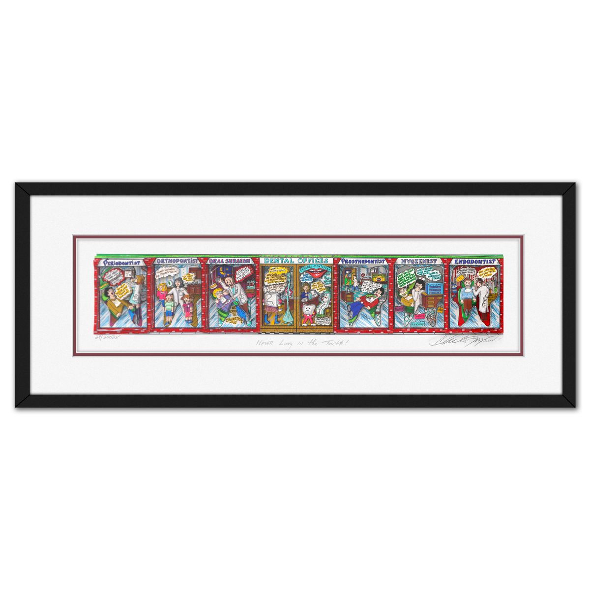 Charles Fazzino- 3D Construction Silkscreen Serigraph "Never Long in the Tooth!"