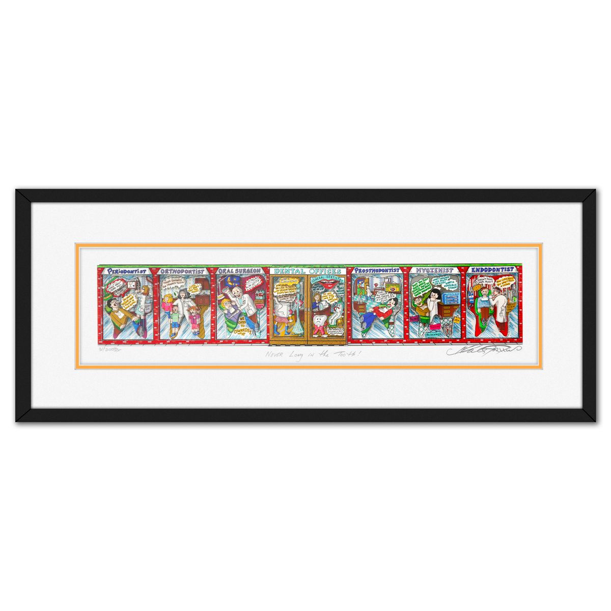 Charles Fazzino- 3D Construction Silkscreen Serigraph "Never Long in the Tooth!"