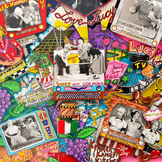 Charles Fazzino- 3D Construction Silkscreen Serigraph "Lucy"