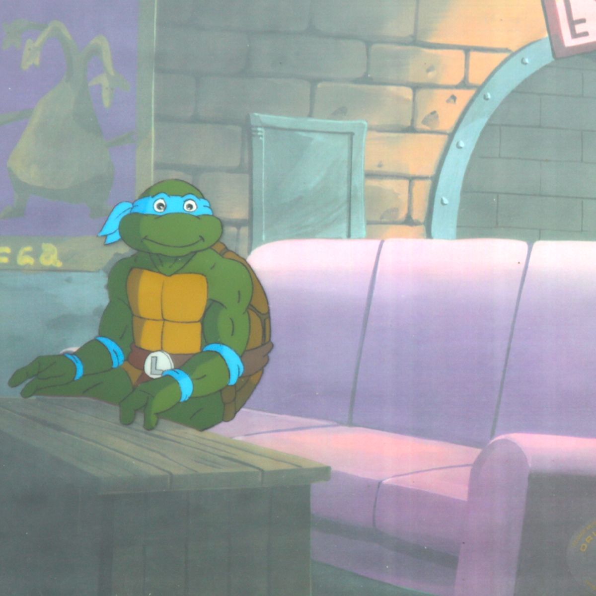 Animation Art- Hand-Painted Cel "Leonardo"