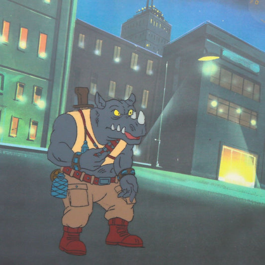 Animation Art- Hand-Painted Cel "Rocksteady"