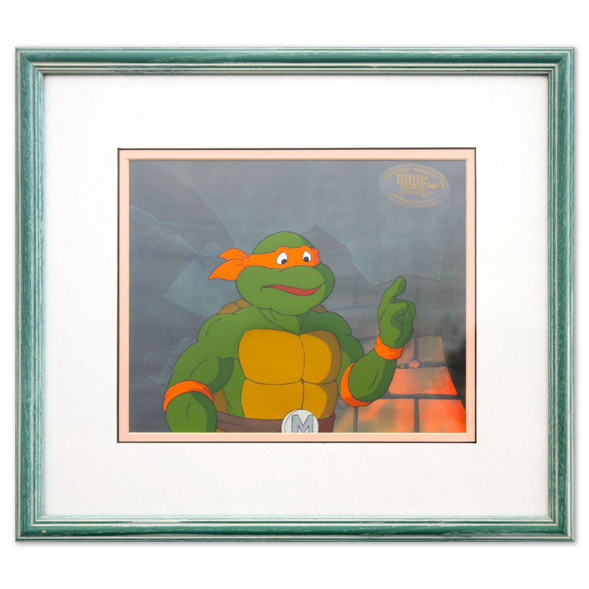 Animation Art- Hand-Painted Cel "Michelangelo"