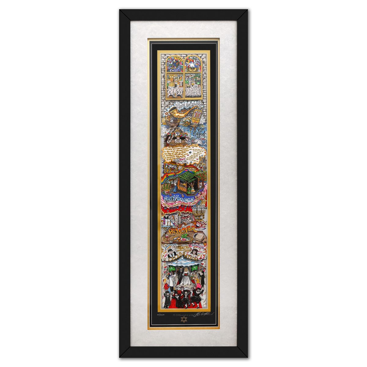 Charles Fazzino- 3D Construction Silkscreen Serigraph "A celebration of Life"