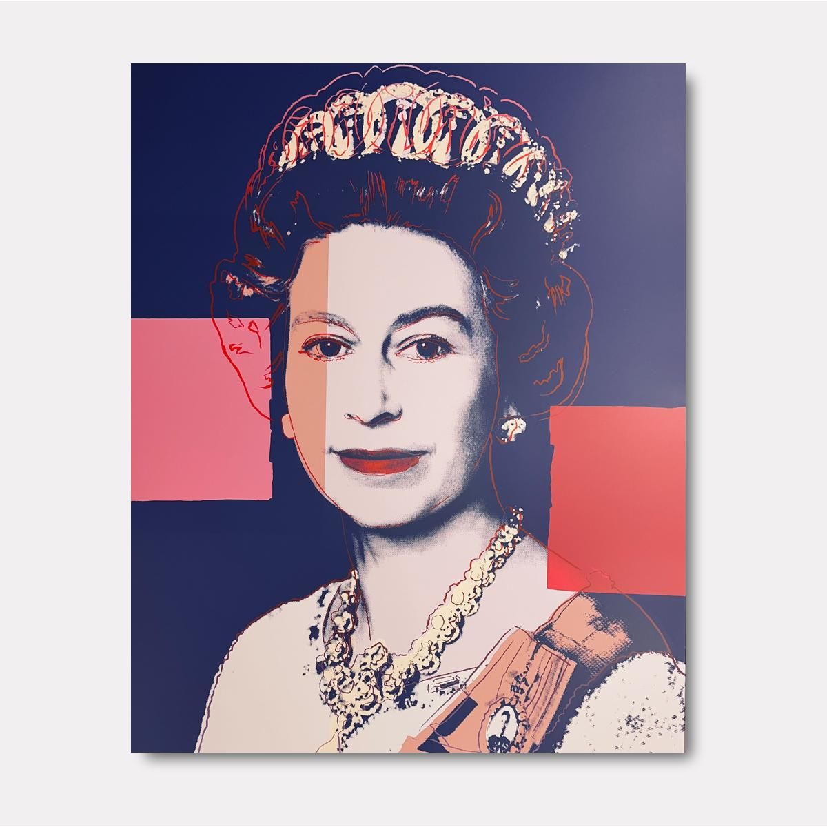 Andy Warhol- Silk Screen on Museum Board "Queen Elizabeth II of the United Kingdom 337"
