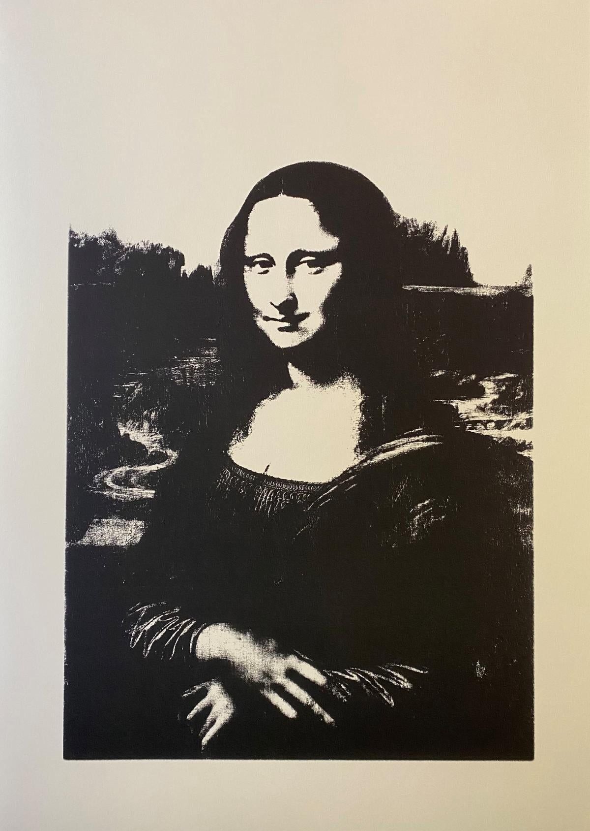 Andy Warhol- SIlkscreen on Vellum Paper "Mona Lisa #2"