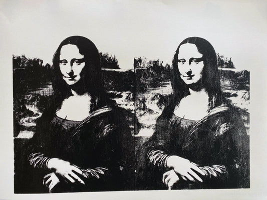 Andy Warhol- SIlkscreen on Vellum Paper "Mona Lisa #5"