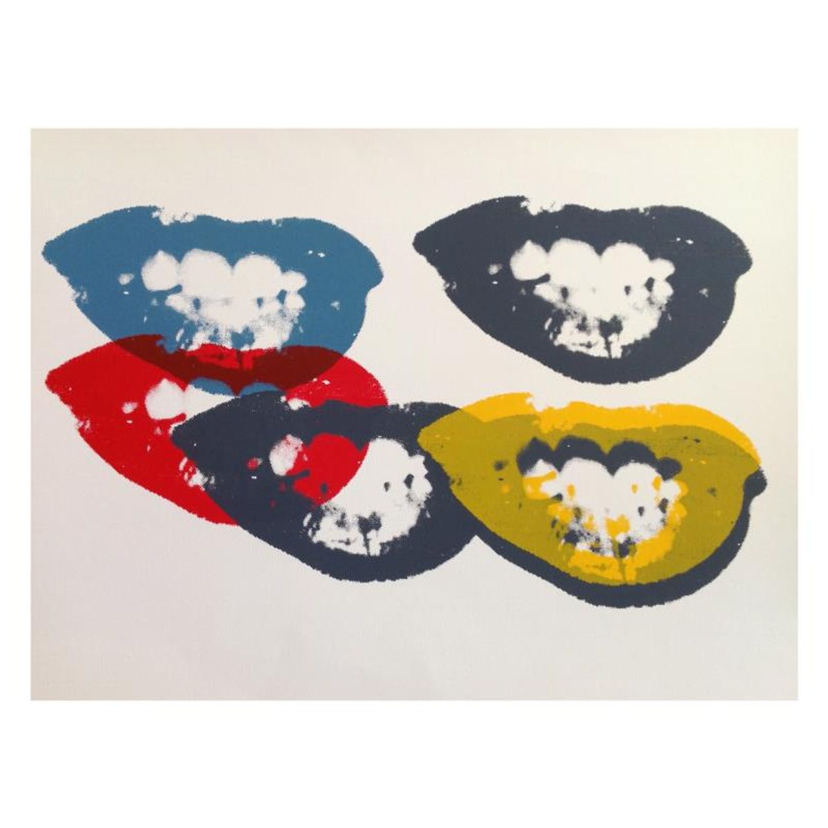 Andy Warhol "I Love Your Kiss Forever Forever" Limited Edition Silk Screen Print from Sunday B Morning.