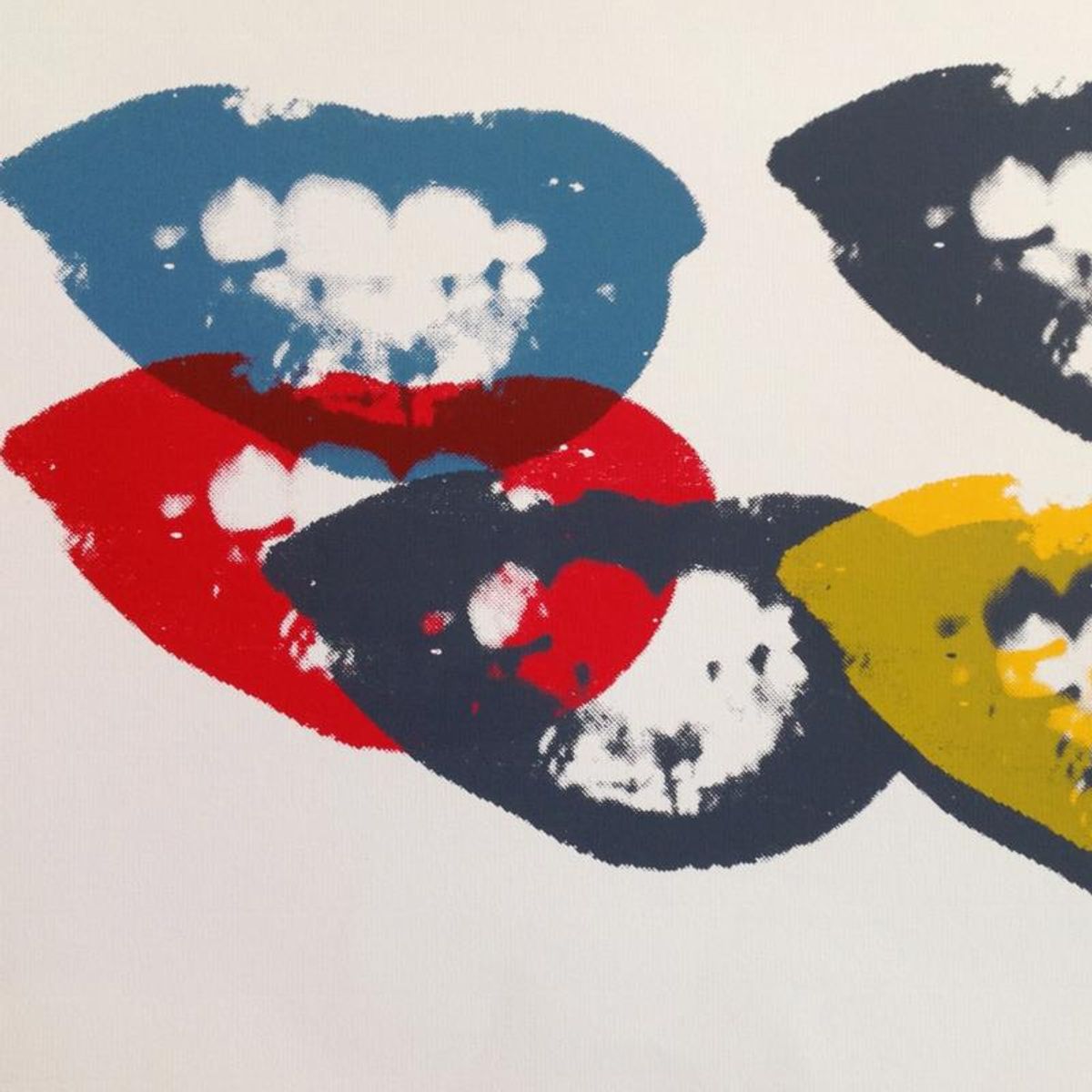 Andy Warhol "I Love Your Kiss Forever Forever" Limited Edition Silk Screen Print from Sunday B Morning.