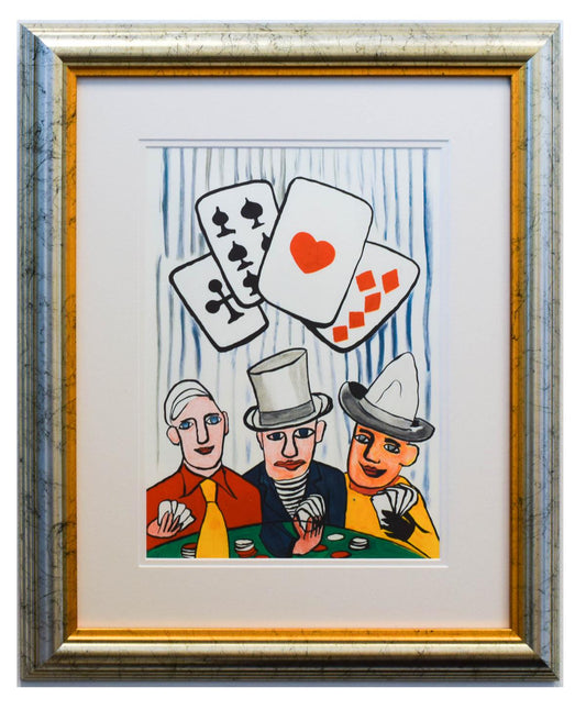 Alexander Calder- Lithograph "DLM212 - Joueurs de cartes I"