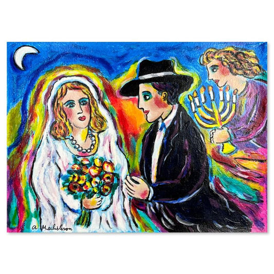 Alex Meilichson, "Moonlight Wedding" Hand Signed, Numbered Limited Edition Serigraph with Letter of Authenticity.