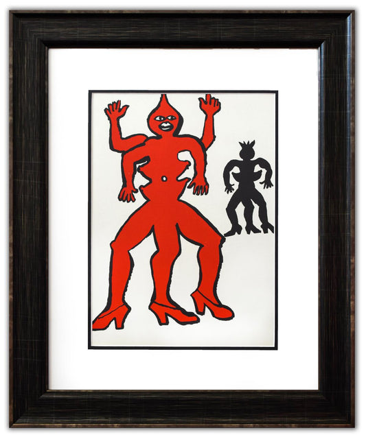 Alexander Calder- Lithograph "DLM212 - Une famille de la-bas II"