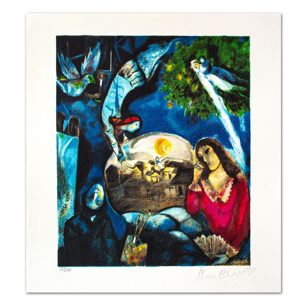 Marc Chagall- Lithograph "Autour D'elle"