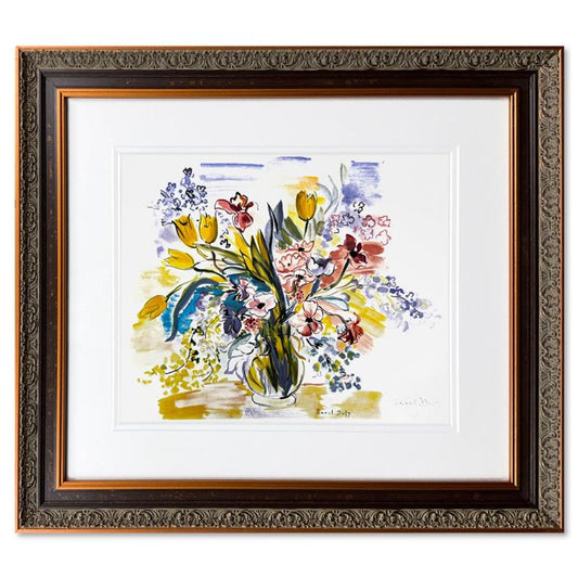 Raoul Dufy (1877-1953), "Bouquet De Fleurs Dans" Framed Limited Edition Lithograph with Letter of Authenticity.