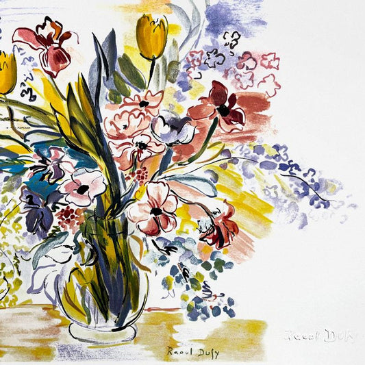 Raoul Dufy (1877-1953), "Bouquet De Fleurs Dans" Framed Limited Edition Lithograph with Letter of Authenticity.