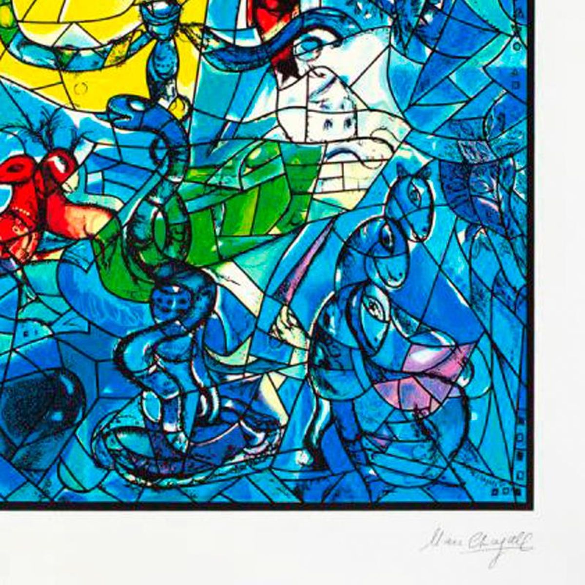 Marc Chagall (1887-1985), "Dan" Framed Limited Edition Serigraph with Letter of Authenticity.