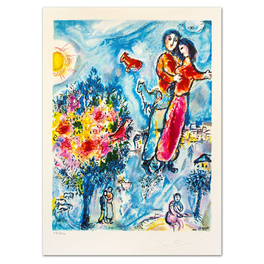 Marc Chagall- Lithograph "Entre L'hiver Et Le Printemps"