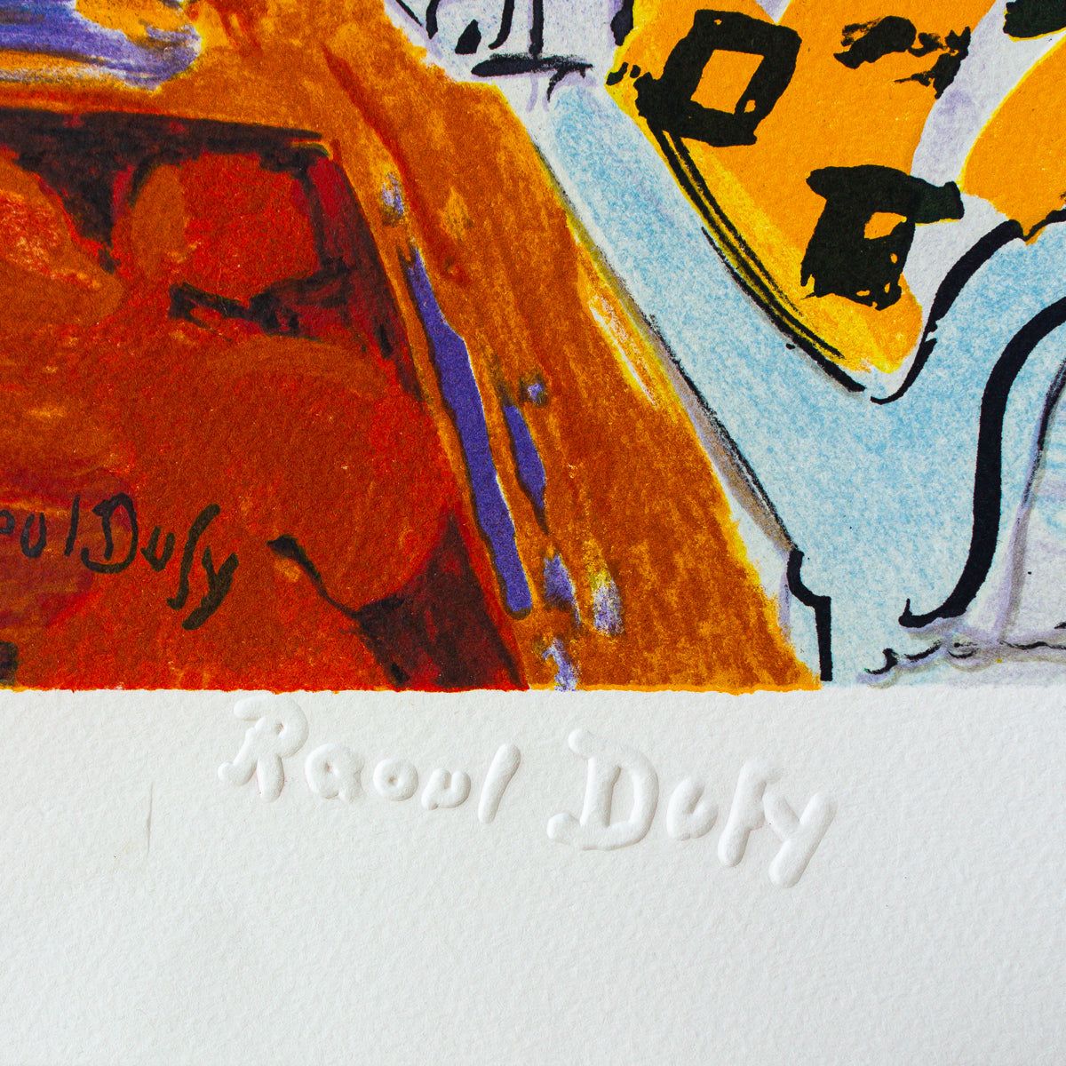 Raoul Dufy- Lithograph "Interieur A La Fenetre Ouverte"