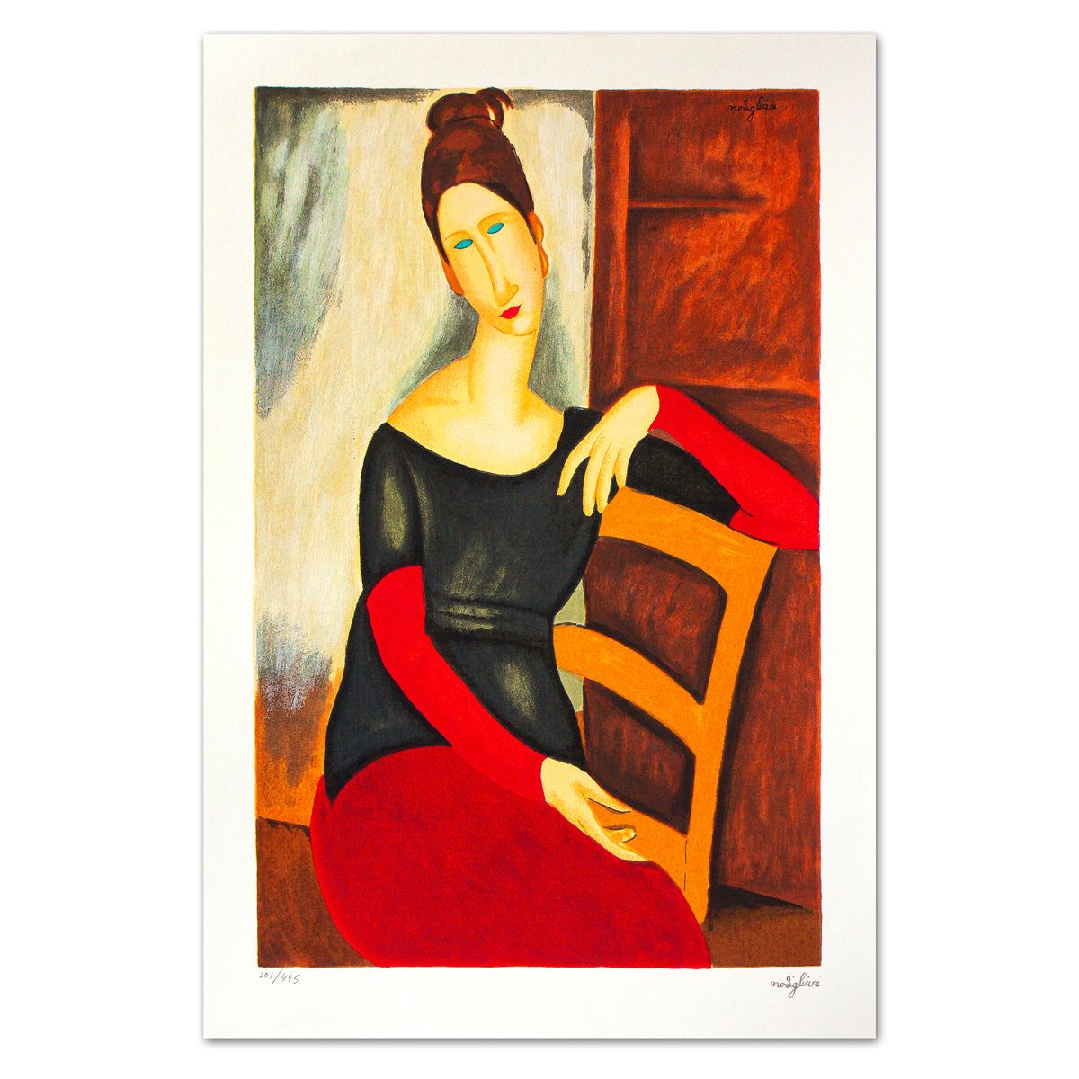 Amedeo Modigliani- Serigraph "Jeanne Hebuterne"