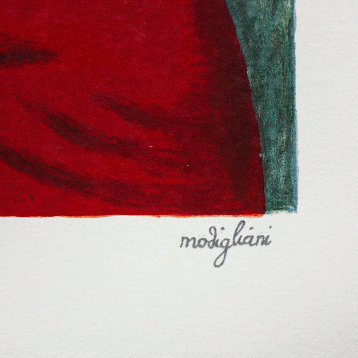 Amedeo Modigliani- Serigraph "Jenne Hebuterne Con La Mano Sulla Spalla Sinistra"